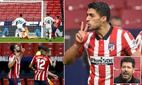 Fidel missed a penalty in the 91st. Atletico Madrid 3 1 Elche Luis Suarez Strikes Twice As Diego Simeone S Men Move Three Points Clear Daily Mail Online