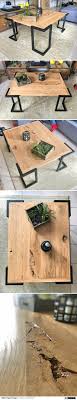 table basse industriel pleine de caractere par berengerdesign decoracion cajones de madera mesas ratonas de madera muebles de tubo