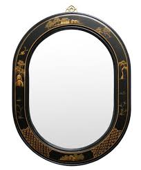Black And Gold Mirror Uk Chinese Style Oval Wall Mirror Chinoiserie Scenery Design 29 W X 2 D X 38 H 339 Rukutan Com Chinoiserie Oval Mirror Mirror