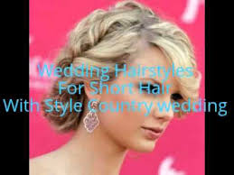 A layered bob is undoubtedly one of the best short hairstyles for thick wavy hair. Wedding Hairstyles For Short Hair With Style Country Wedding Youtube