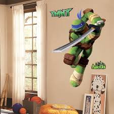 Teenage Mutant Ninja Turtles Leo Peel And Stick Tmnt Wall Decals Sticker For Bo Comics Wall Art Ninja Turtles Wall Art Teenage Mutant Ninja Turtles Decorations