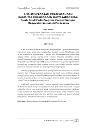 Misalkan kita ingin mengisi teko air, nah kita mengisinya tidak boleh melewati batas. Pdf Analisis Program Pengembangan Kapasitas Kelembagaan Masyarakat Desa Suatu Studi Pada Program Pengembangan Masyarakat Miskin Di Perdesaan