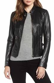 Lamarque Lambskin Leather Biker Jacket Leather Jackets Women Lambskin Leather Jacket Lambskin Leather