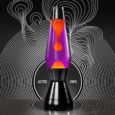 Mathmos Telstar Orange Rocket Lava Lamp