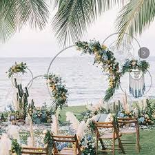 Pick your favorites and good luck planning that wedding of your dreams! Wedding Arch Background Wrought Iron Plank Decorative Props Diy Round Party Background Plank Flower With Frame 1m Gold Arbors Plant Support Structures Femsa Com