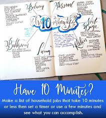 10 Minute Task List Clear The Clutter Free Your Mind Chocolate Musings By Tricia Murdock Making A Bullet Journal Bujo Bullet Journal Planner Bullet Journal