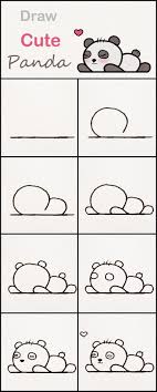 Draw two ovals for the eyes. Erfahren Sie Wie Sie Schritt Fur Schritt Ein Susses Panda Baby Zeichnen S Cutebabyani In 2020 Cute Easy Drawings Drawing Tutorial Easy Drawing Books For Kids