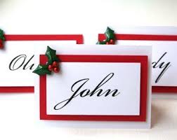 Christmas Dinner Table Cards Holiday Table Cards Food Labels Christmas Dinner Settings Christmas Place Cards Christmas Dinner Place Cards Holiday Place Cards