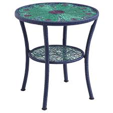 Peacock Accent Table Outdoor Accent Table Outdoor Coffee Tables Outside Furniture