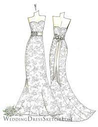 Best wedding dress coloring pages from nw wedding blog custom bridal sketches by lauren.source image: Coloring Pages For Adults Fashion Google Search Dress Sketches Art Dress Wedding Dress Sketches
