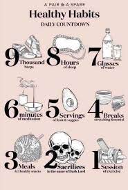 From drinking and smoking to skip. Healthy Habits 9gag