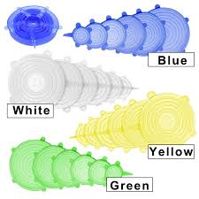 Maybe you would like to learn more about one of these? 6 Uds De Silicona Elastico Tapas Reutilizables Hermetico Tapa Para Comida De Silicona Respetuoso Del Medio Ambiente Cubierta Fresca Cocina Siliconen Vershoud Deksels Tapas De Bateria De Cocina Aliexpress