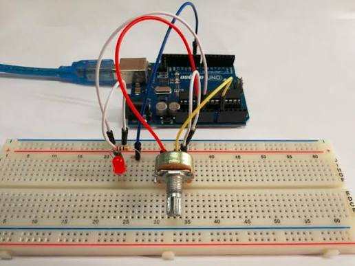 Graphical Programming Tutorial for Arduino – Potentiometer Control LED «  osoyoo.com