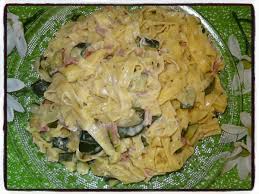 Tagliatelles A La Courgette Et Au Boursin Cookeo Food Vegetables Cabbage