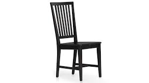 Village Bruno Black Wood Dining Chair Crate And Barrel Dining Chairs Wood Dining Chairs Black Wood