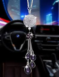 Peruse decor ideas that'll give your space the standout look it deserves. Bling Car Decor Crystal Ball Rear View Mirror Charms Bling Car Accessories Crystal Ball Sun Catcher Hanging Ornament W Beaded Chain Facet K9 Crystal Home Decor Ornament Car Chandelier Automobilia Hauglegesenter Interior Accessories