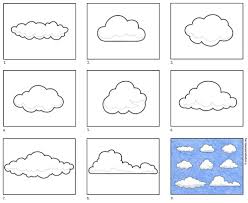 How do you draw realistic clouds? How To Draw Clouds Art Projects For Kids
