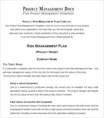 13 Risk Management Plan Templates Word Excel Pdf Templates Risk Management Free Word Document Project Risk Management