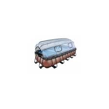 Exit Piscine 540x250x100cm Filtre A Sable 12v Wood Marron Avec Boitier Avec Pompe A Chaleur Pas Cher Achat Vente Piscine Tubulaire Rueducommerce