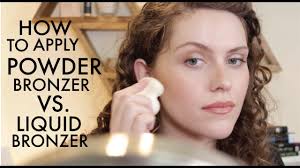 Wondering how to apply bronzer? How To Apply Bronzer Powder Vs Liquid Bronzer Youtube
