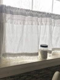 cafe curtains ticking striped curtains