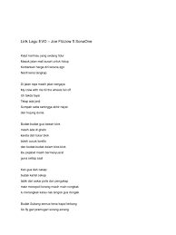 Ada 20 gudang lagu stacy cakap ke tangan lirik terbaru, klik salah satu untuk download lagu mudah dan cepat. Lirik Lagu Evo Joe Flizzow Ft Sonaone