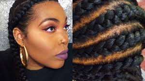 Long hair is an indication of health and besides creating a neat hairstyle that can last for days, braids for black hair keep the locks from. How To Cornrow Your Own Hair With Weave Cute Af Youtube