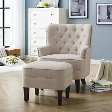 Wingback chairs dwelling room chairs, look no additional than overstock.com. Elroy 32 Wide Tufted Wingback Chair And Ottoman Chair And Ottoman Beige Ottoman Chair And Ottoman Set