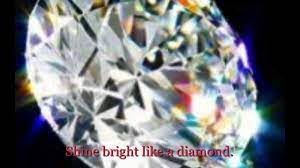 Rihanna Diamonds Shine Bright Like A Diamond Music Video Diamonds Lyrics On Screen Youtube