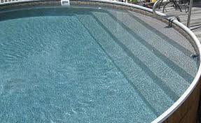 Round Crestwood Pool With Walk In Stair Option Pool Steps In Ground Pools Swimming Pools Backyard