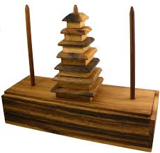 The proper solution for a tower of hanoi puzzle is very similar for all of the various puzzles, but varies slightly based on whether or not the total number of disks in the puzzle is odd or even. Tower Of Hanoi Chedi Wooden Brain Teaser Puzzle Tower Of Hanoi Brain Teaser Puzzles Brain Teasers