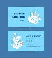 Get latest factory price for bathroom accessories. Vector Business Card Template With Hand Drawn Doodle Bathroom Elements For Bathroom Accessories Shop Stock Vector Illustration Of Basket Dryer 114636194