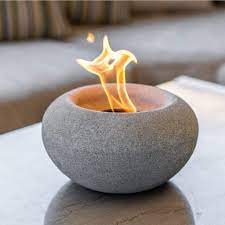 Gel fuel is an environmentally. Stone Fire Bowl Table Top For Indoor And Outdoor Terra Flame Terraflame