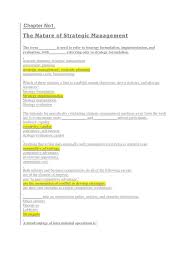 Anything that a firm does especially well compared to rival firms is referred to as: Chapter No1 Strategic Management Strategic Planning