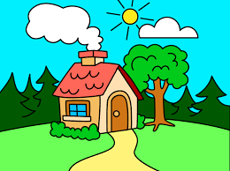 رسم منظر طبيعي سهل للاطفال صور رسومات بسيطة لتعليم الطفل صباح الورد Coloring Books Drawing For Kids Mario Characters