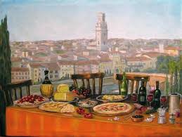 Italian Cityscape Verona Feast By Italian Art Italian Art Italian Artwork Art
