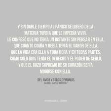 Del Amor Y Otros Demonios Quotes Inspirational Words Words