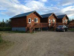 Cabins are availble may thru september. View From Kitchen At 2 00 Am Picture Of Alaskan Spruce Cabins Healy Tripadvisor