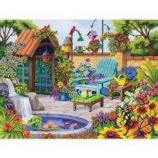 Check spelling or type a new query. Mary Maxim Garden Retreat Jigsaw Puzzle Summer Seasonal Jigsaw Puzzles Jigsaw Puzzles Pictures Puzzle Pictures