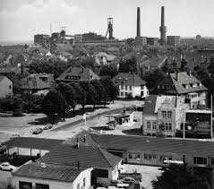 Bottrop Mit Blick Auf Prosper Iii In Den 1960er Jahren Ruhr Ruhrgebiet Tankstelle