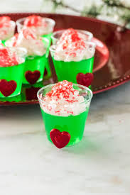 These Grinch Jello Shots Are The Perfect Way To Say Cheers To The Holidays Made With Vodka Lime Green Jello Jello Shot Recipes Lime Jello Shots Jello Shots