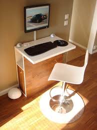 Tall And Sleek Workstation Tucks Away Desktop Tower Small Computer Desk Diy Computer Desk Desktop Computer Desk