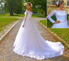 Hochzeitskleider sind in europa und der westlichen welt traditionell in weiß gehalten, als farbe der reinheit und jungfräulichkeit. Luxus Brautkleid Hochzeitskleid Neu Schleppe Armel Prinzessin Hochzeitskleid Brautkleid Prinzessin Brautkleid