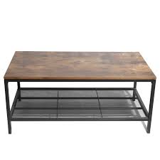 For new york city (five boroughs), nassau and suffolk county customers only, gothic. Wooden Coffee Table With Mesh Shelf Segmart Farmhouse Rustic Industrial Solid Wood Coffee Table With Storage Shelf Metal Legs Sleek Durable Tea Table For Living Room Office Bedroom S8136 Walmart Com