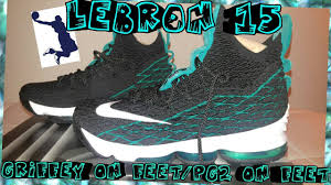 And his signature james' dunkman logo and griffey's swingman logo are combined into one on the heel. Lebron 15 Ken Griffey Jr On Feet Review New Dope Pg2 On Foot Youtube