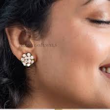 2 Pieces Natural Rose Cut Diamond Slice 3x4mm to 3.5x4mm Loose Brown  Faceted Diamond Odd Shape Diamonds Slices for Jewelry C-21915