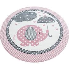 Teppich pink günstig & versandkostenfrei im benuta onlineshop bestellen. Runder Kinderteppich Umbrella In Rosa Luxberry