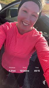 PR'd today!!! Woohoo!!! About 30 seconds faster than my usual