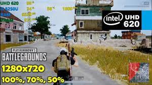 Intel Uhd 620 Pubg 720p 50 70 100 Resolution Scale Youtube