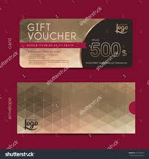Gift Voucher Template With Premium Pattern Gift Voucher Certificate Coupon Design Template Collection Gift Certif Gift Card Design Coupon Design Voucher Design